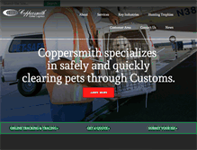 Tablet Screenshot of coppersmith.com